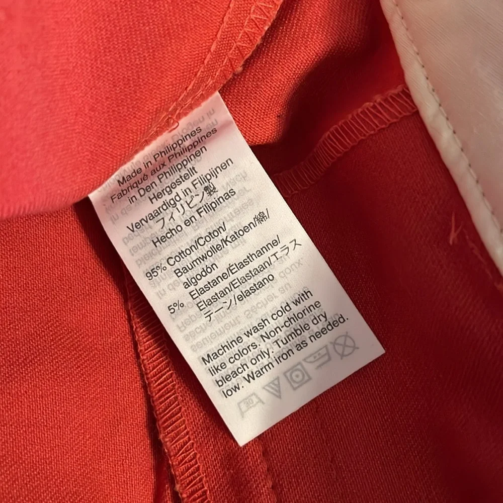 NWT J. By J. Crew Salmon Scalloped Hem Ankle Pant